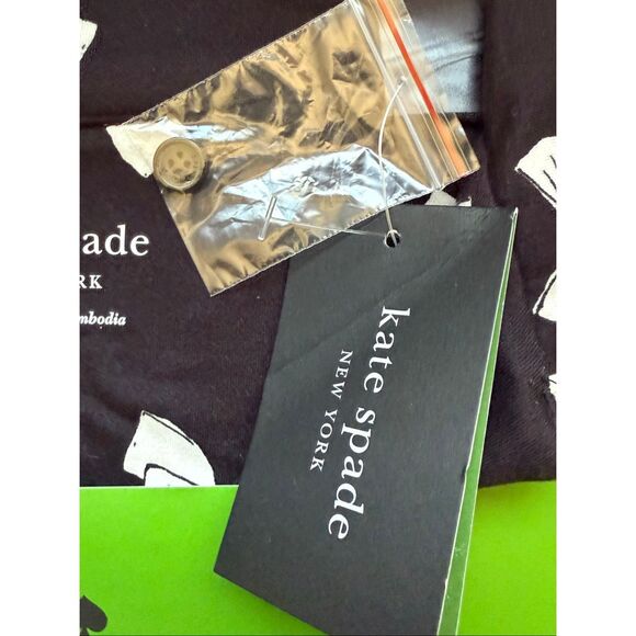 NWT Kate Spade Women's Pajamas Make-up Bag & Socks Gift Set Bundle Black Medium - Picture 4 of 16